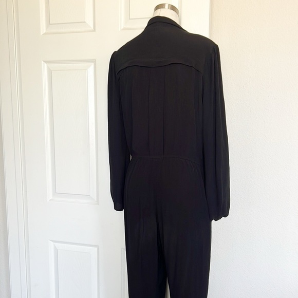 REISS Selena Utility Black Jumpsuit - Picture 10 of 15